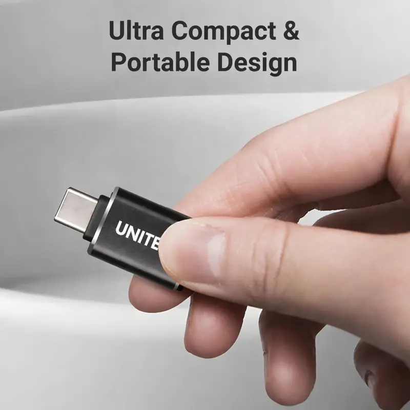 Uniteq Synclink Usb-C Otg Adapter – Usb-A Female To Usb-C For Fast File Transfer 1