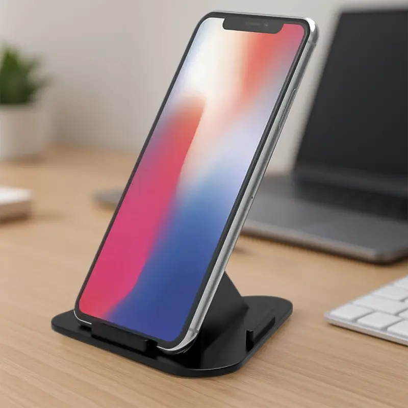 Universal 3-Sided Pyramid Mobile Phone Stand – Adjustable Portable Holder 1