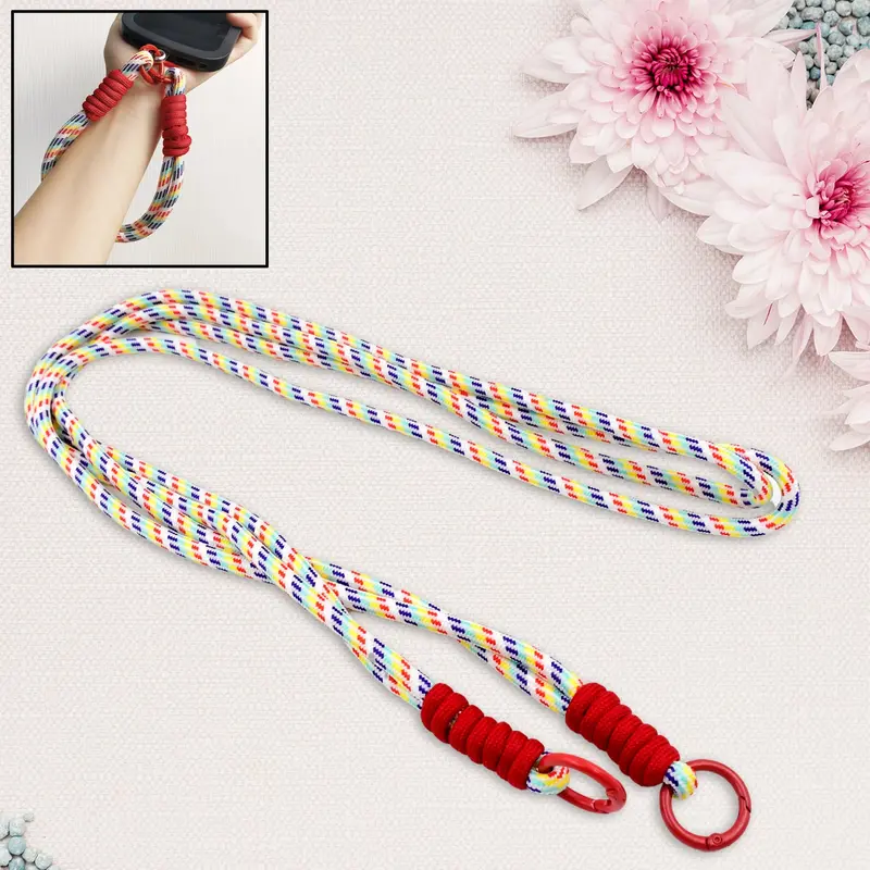 Universal 52-Inch Phone Lanyard – Colorful Adjustable Strap For Secure Device Carrying 1