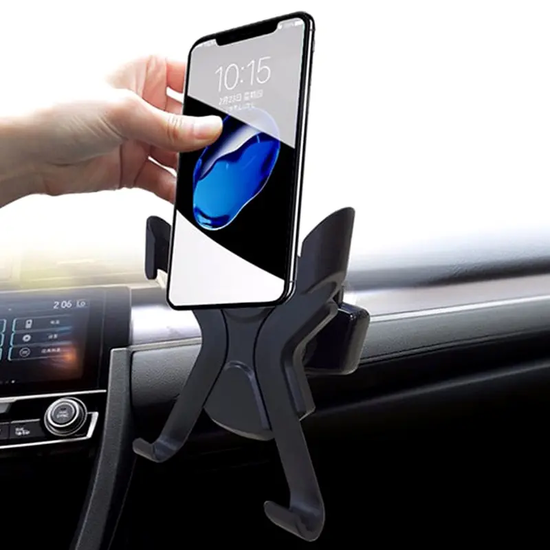 Universal Car Air Vent Phone Mount – Rotating Clamp Holder For Smartphones 1