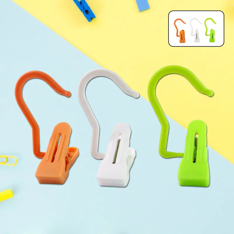 Universal Hanging Hook Clip – Adjustable Heavy-Duty Mounting Clip (Assorted Colors) 1
