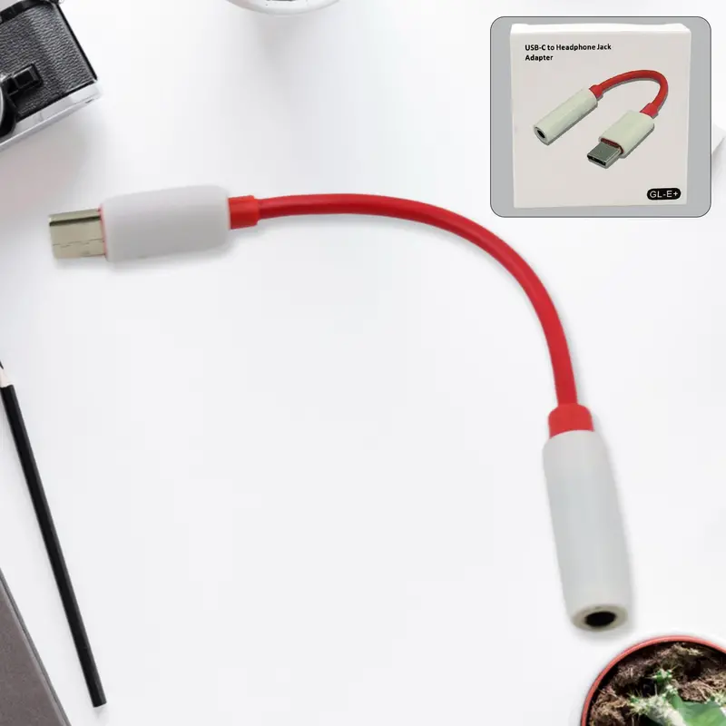 Usb-C To 3.5Mm Audio Adapter – High-Fidelity Digital-To-Analog Converter (1 Pc) 1