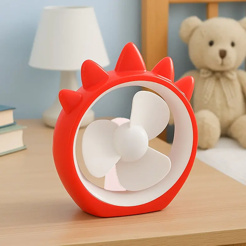 Usb-Rechargeable Mini Desk Fan – Portable Cooling Fan For Workspace, Dorm & Vehicle 1