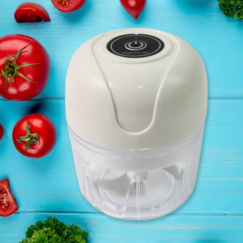 Usb-Rechargeable Mini Garlic Chopper – Compact Electric Food Processor (300 Ml Capacity) 1