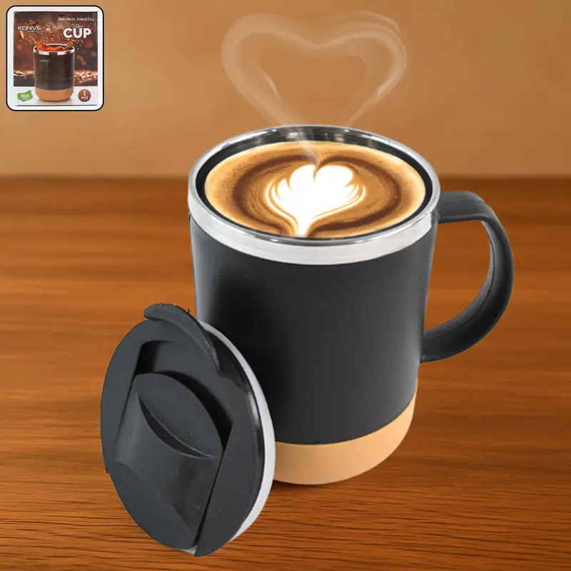 Vacuum-Insulated Spill-Proof Coffee Mug – 350Ml Travel Tumbler 1