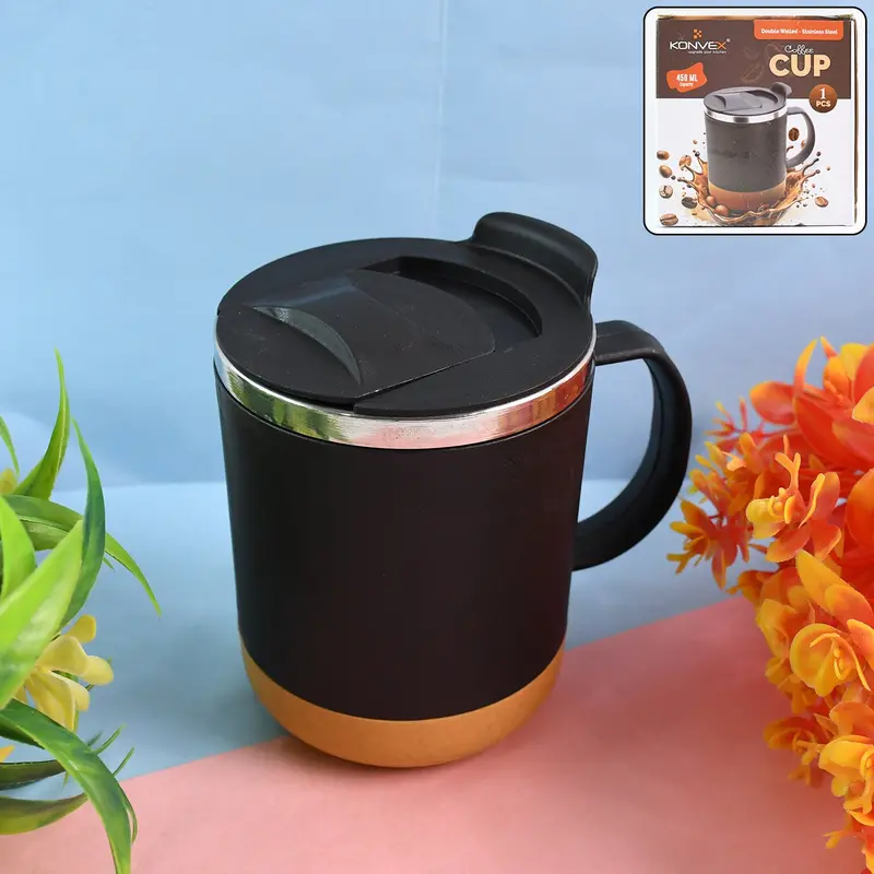 Vacuum-Insulated Spill-Proof Coffee Mug – 450Ml Thermal Tumbler 1
