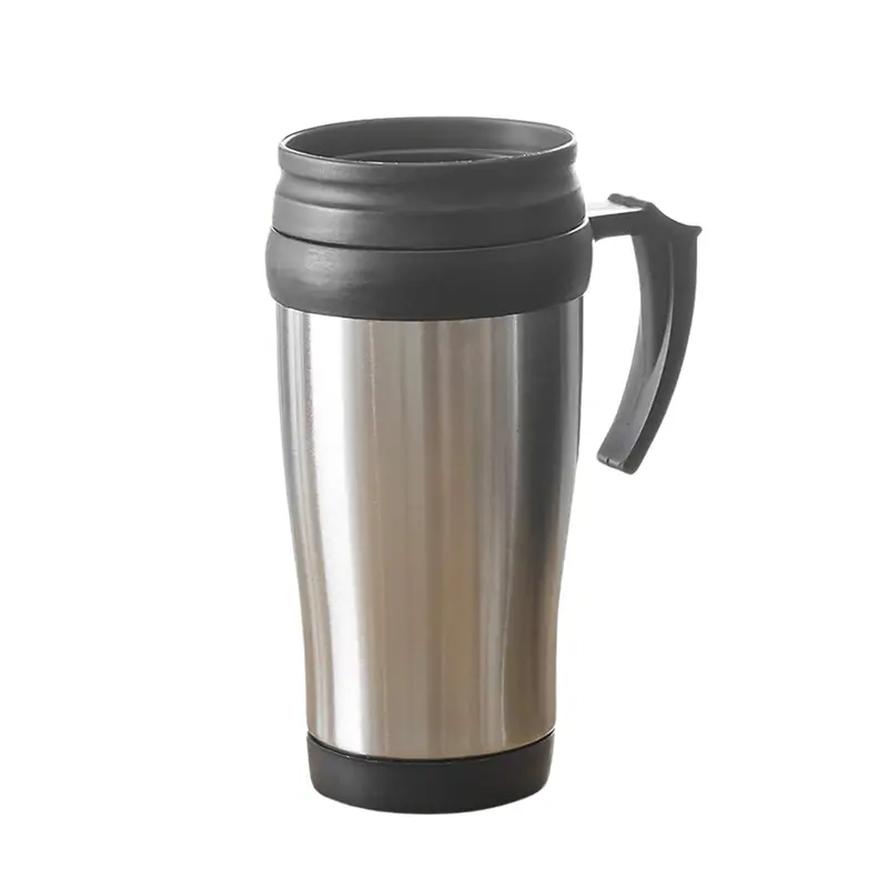 Vacuum-Insulated Stainless Steel Glass Coffee Tumbler With Lid And Handle 1
