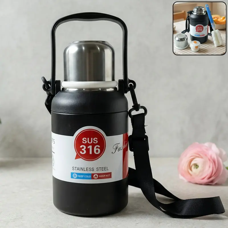 Vacuum-Insulated Stainless Steel Handle Mug – 900 Ml Thermal Beverage Bottle 1