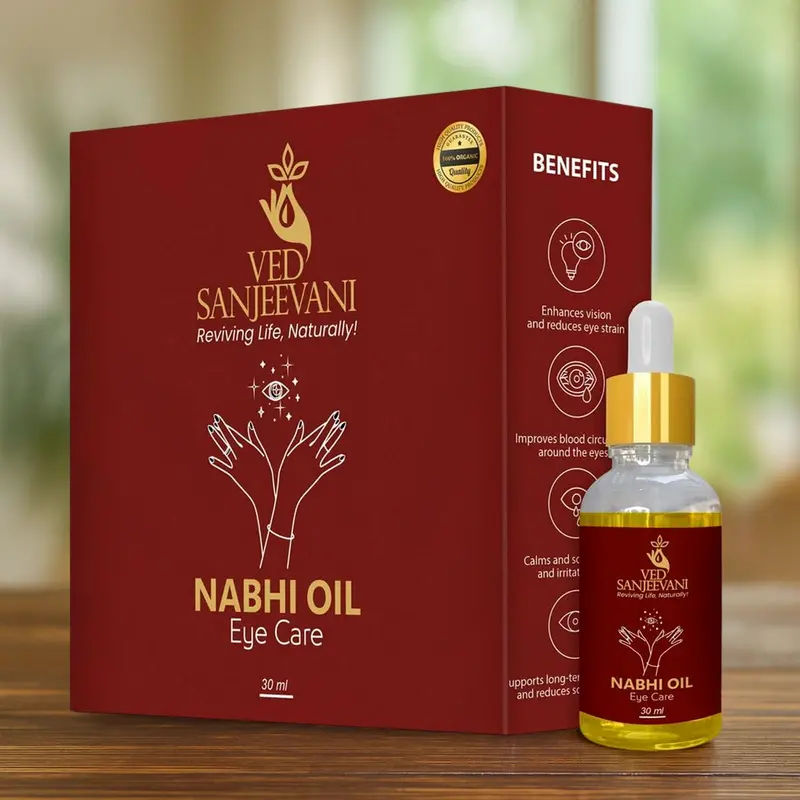 Ved Sanjeevani Organic Ayurvedic Nabhi Oil For Eye Health (30 Ml) 1