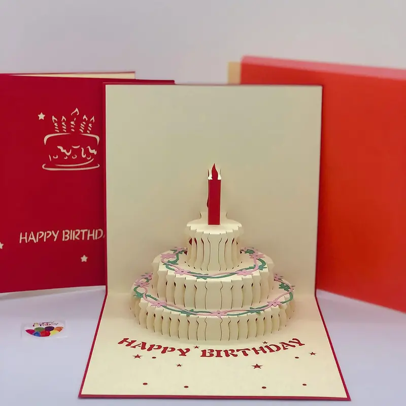 Versatile 3D Pop-Up Greeting Card – Celebrate Birthdays, Valentine’S Day, Or Christmas 1