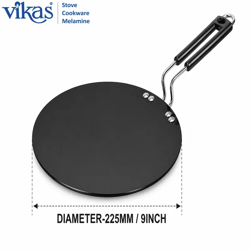 Vikas Hard-Anodized Roti Tawa – Non-Stick Flat Griddle For Daily Use 1