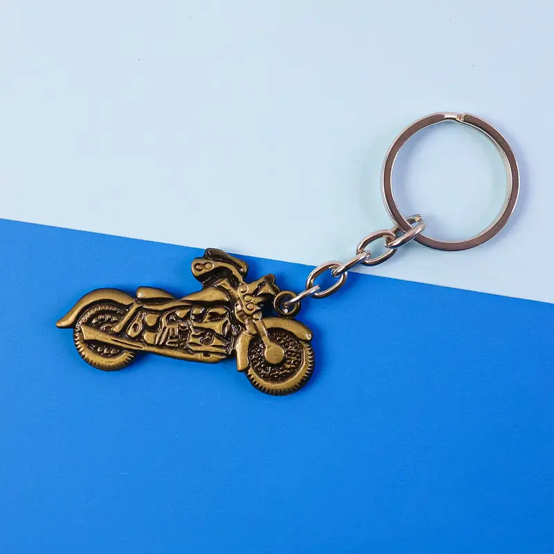 Vintage Motorcycle Metal Keychain – Bike-Themed Accessory For Enthusiasts 1