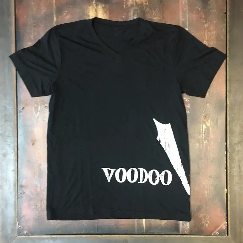 Voodoo Choppers V-Neck T-Shirt – Soft Cotton Casual Wear 1