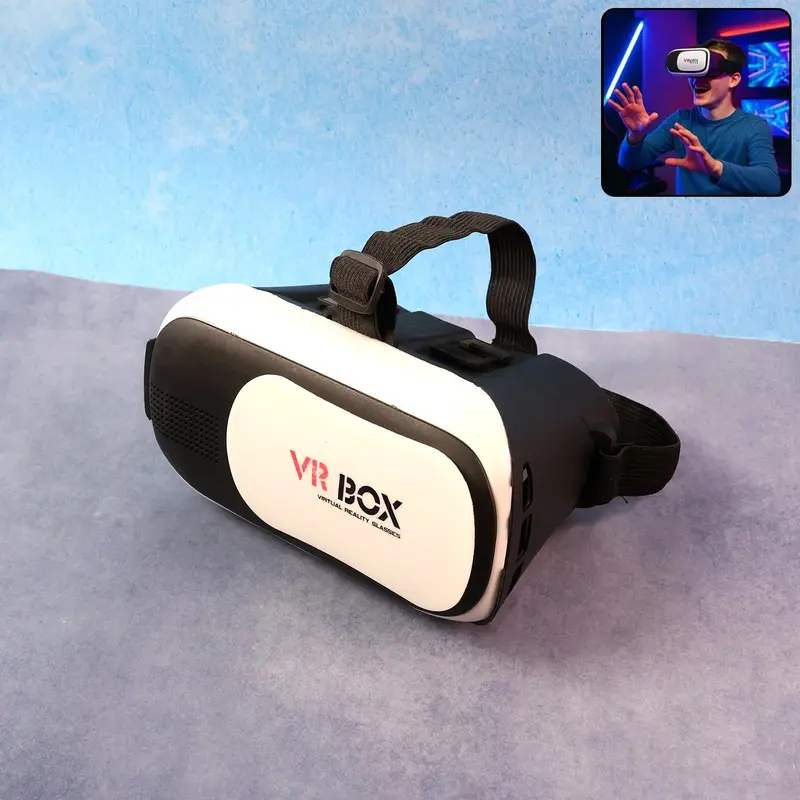 Vr Box 3D Virtual Reality Glasses – Adjustable Smartphone-Compatible Headset 1