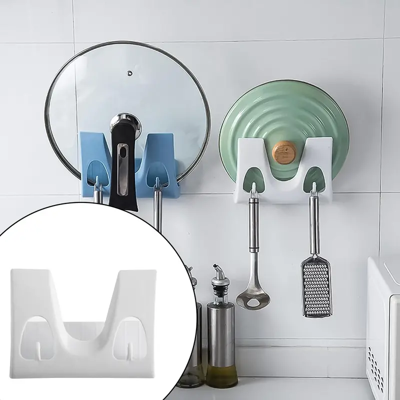 Wall-Mounted Multi-Tier Kitchen Rack – Space-Saving Dish, Plate & Pot Lid Organizer 1