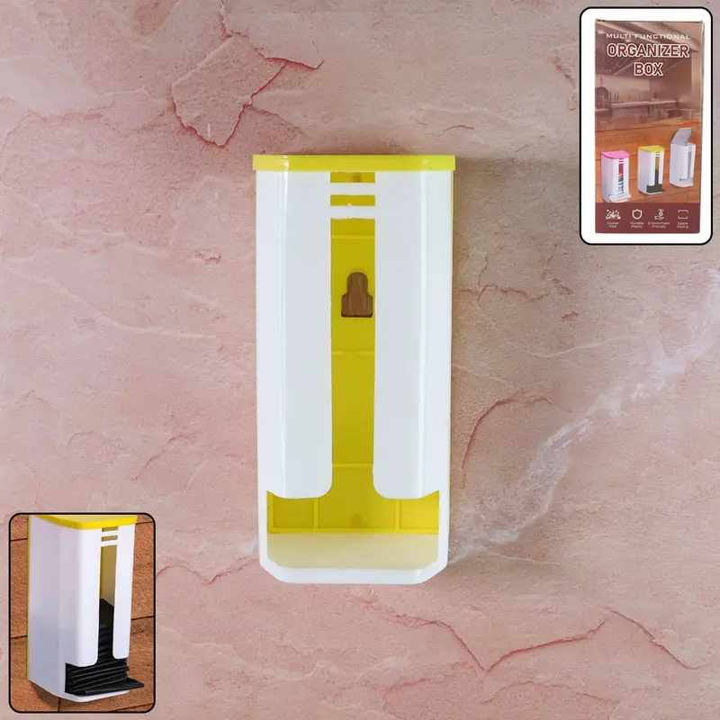 Wall-Mounted Plastic Bag Holder – Compact Space-Saving Organizer 1