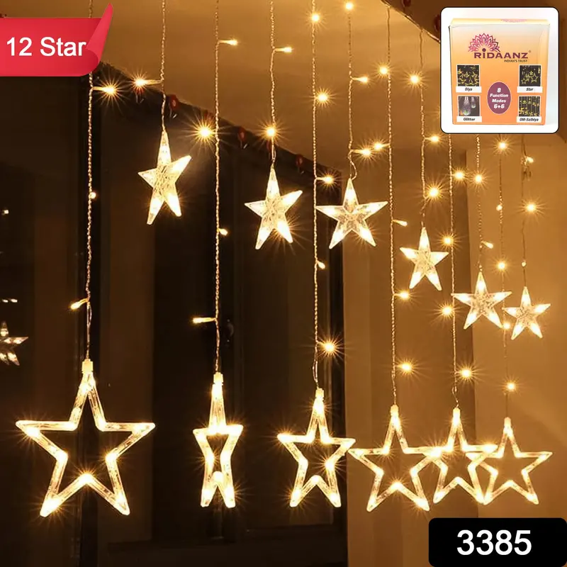 Warm White Led Curtain Light String With Gift Box For Year-Round Ambiance 2