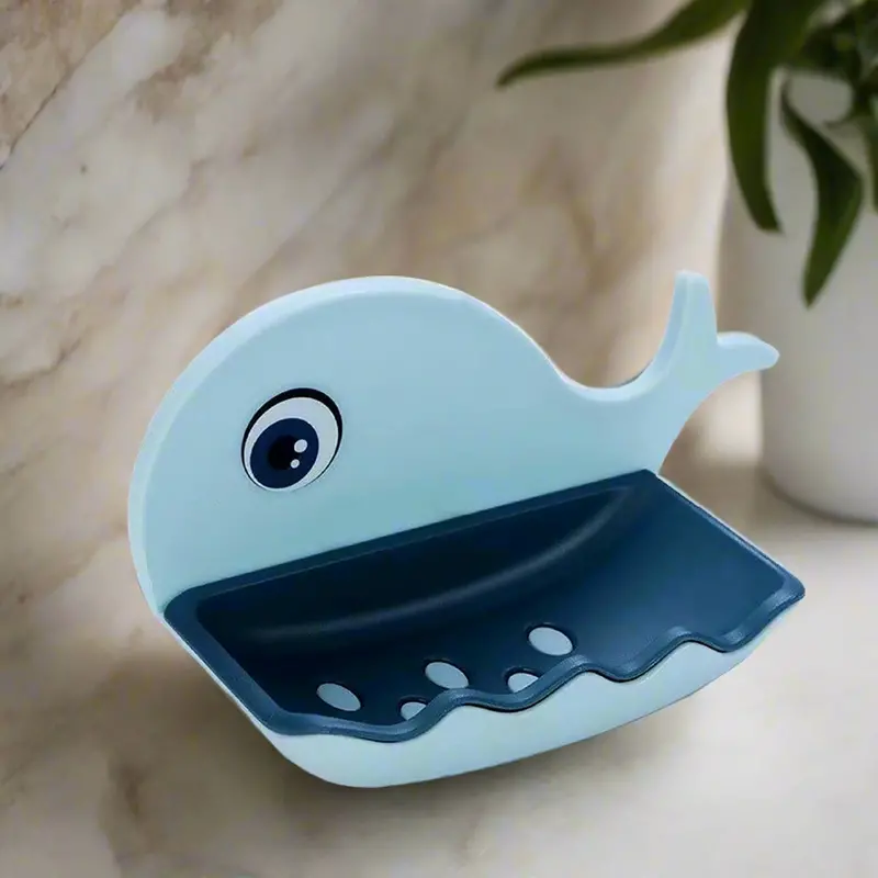 Waterproof Wall-Mounted Soap Dish – Sleek Drainage Rack For Bath & Kitchen 1