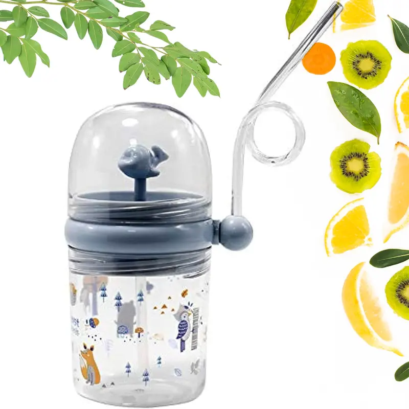 Whale-Themed Spill-Proof Sippy Cup – Fun Straw Lid For Toddlers 1