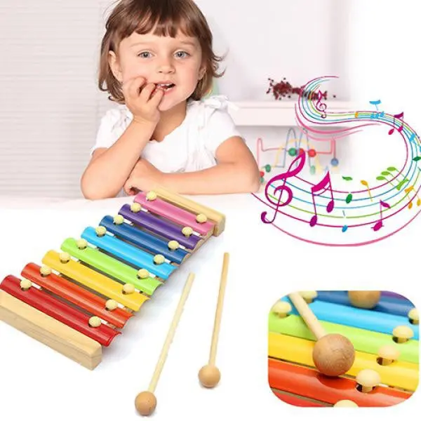 Wooden Xylophone Toy For Children – Vibrant Multi-Color Musical Instrument 1