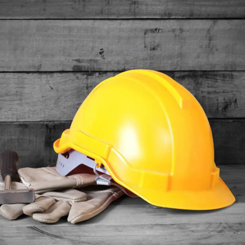 Yellow Hard Hat For Construction – Lightweight Plastic Safety Helmet (Single Unit) 1