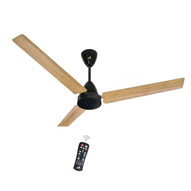 Zadap Strom 900Mm Bldc Ceiling Fan With Remote – Light Wood Grain Finish 1