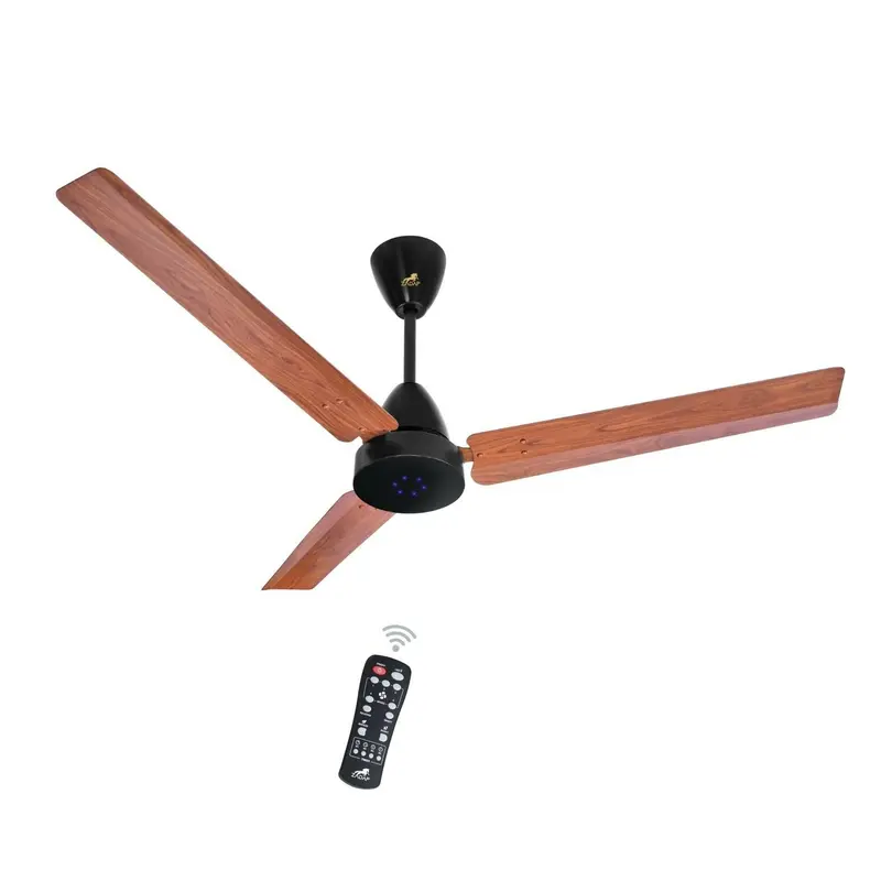 Zadap Strom 900Mm Bldc Ceiling Fan With Remote – Warm Wooden Tone 1