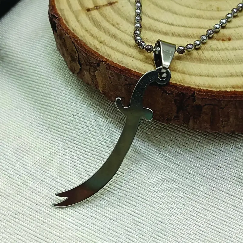 Zulfiqar Sword Pendant For Men – Islamic Symbolic Chain Jewelry 1