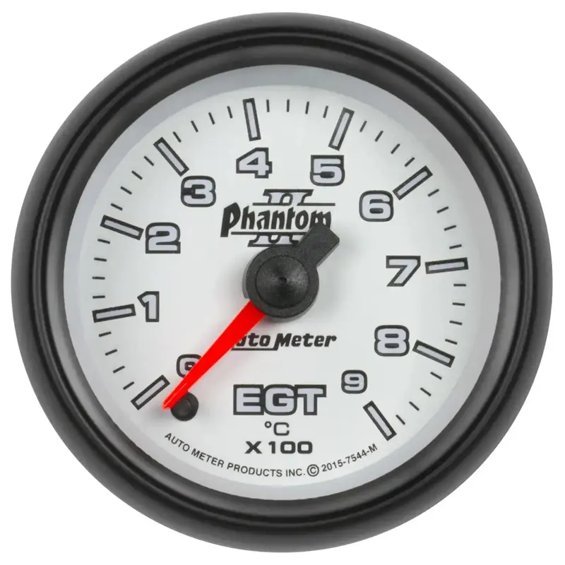Autometer Phantom Ii Digital Pyrometer Gauge – 2-1/16", 900°C Range, Stepper Motor Display (Model 7544-M) 1