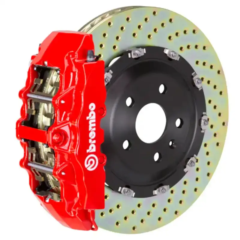 Brembo Front Big Brake Kit For 2003–2008 Mercedes-Benz Sl55 Amg – 380X34Mm Two-Piece Drilled Rotors & 8-Piston Calipers 1