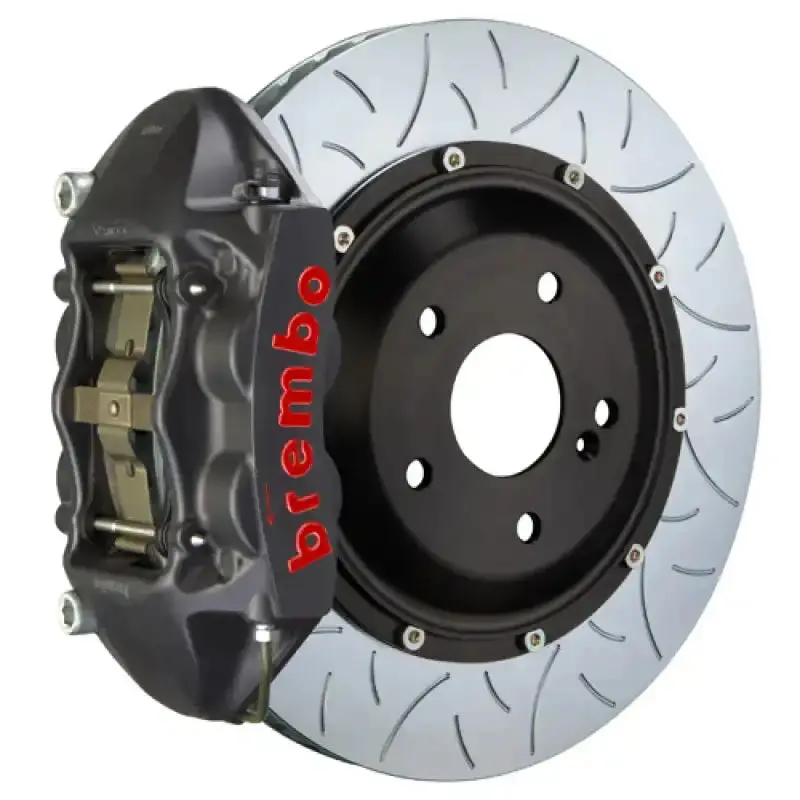 Brembo Rear Big Brake Kit For 1997–2004 Porsche Boxster S (986) – Gts-Style 4-Piston Calipers, 345X28Mm Two-Piece Slotted Rotors, Type-3 Black Finish 1