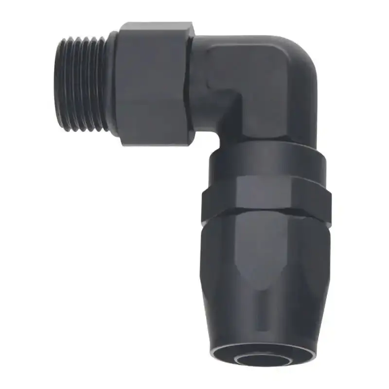 Deatschwerks 10An Orb Female 90-Degree Swivel Hose Fitting – Matte Black 1