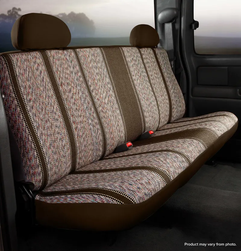 Fia Tr45 Brown Universal Front Seat Covers – Wrangler-Style Saddleblanket Design 1