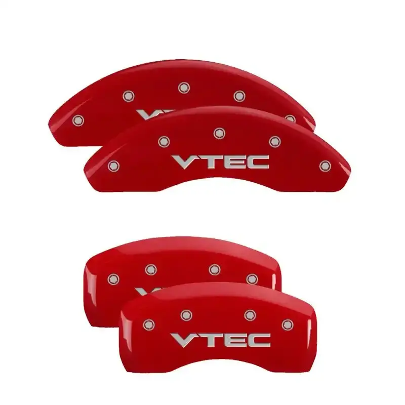 Mgp Red-Anodized 4-Piston Caliper Covers – Engraved H Logo (Front & Rear) For Honda 1