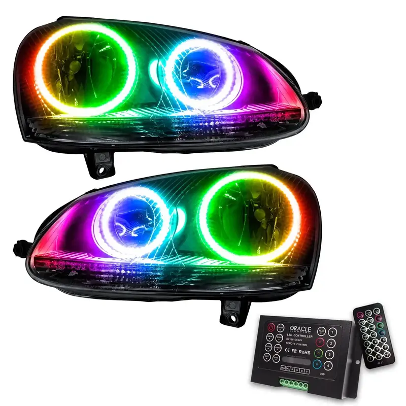 Oracle Lighting 7098-333 Colorshift 2.0 Chrome Bezel Headlights 1