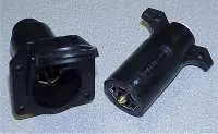Pollak 12-705E 7-Way Rv Trailer Connector Kit – Durable Plastic Housing With Wiring 1