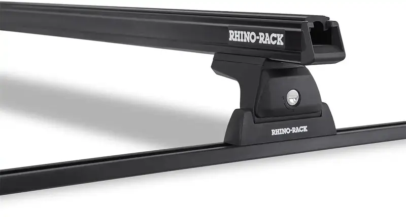 Rhino-Rack Rlt600 Heavy-Duty Black Roof Rack With Track Mount System 1