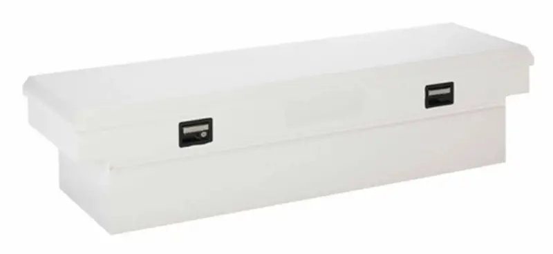 Trailfx Standard Single-Lid Crossover Toolbox – Smooth Gloss White Steel, 70.25" X 20.5" X 17" 1