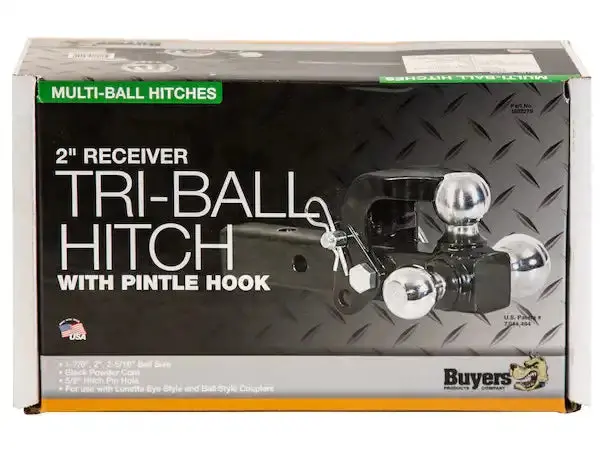 Tri-Ball Coupler With Integrated Pintle Hook – Heavy-Duty Tow Combo 1